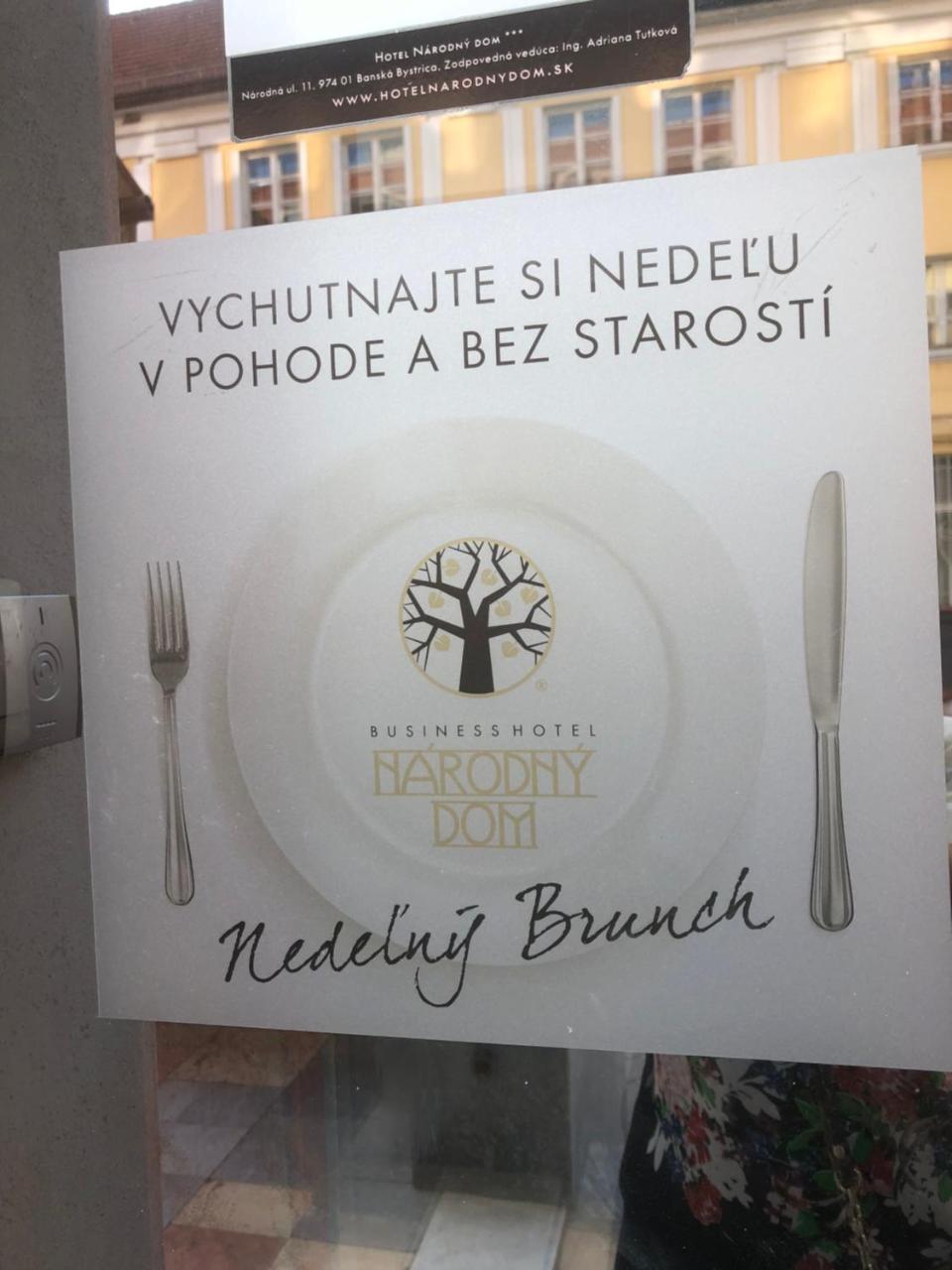 Hotel Narodny Dom Banska Bystrica Luaran gambar